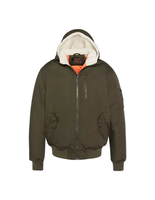 Blouson Schott HOUSTON kaki – vue de face