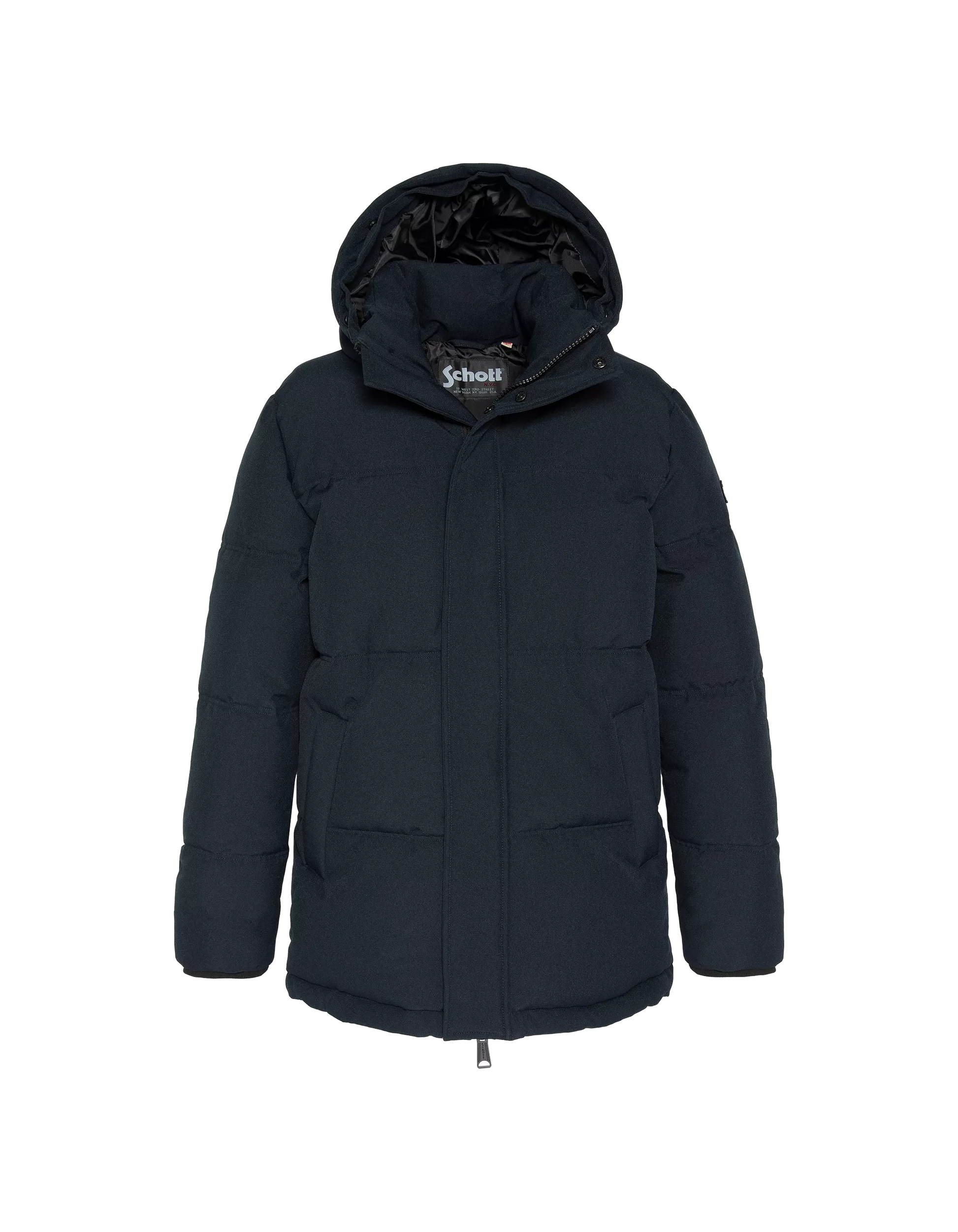 Parka Schott JAMES25 bleu marine – vue de face