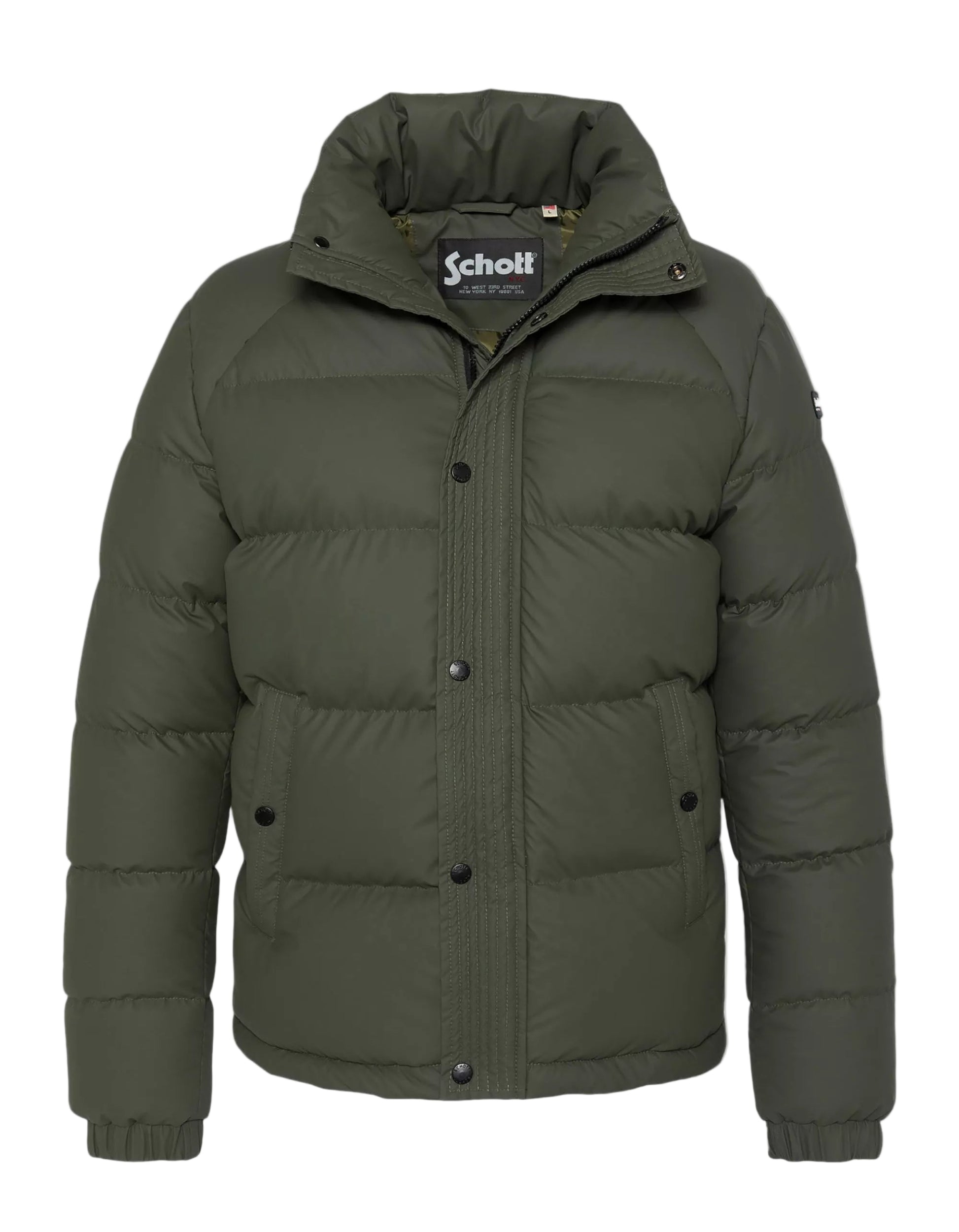 Doudoune Schott MONTREAL kaki – vue de face