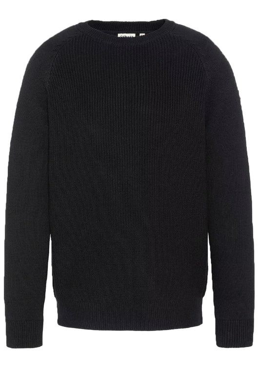 Pull Schott PLALI2 Noir col rond – vue de face