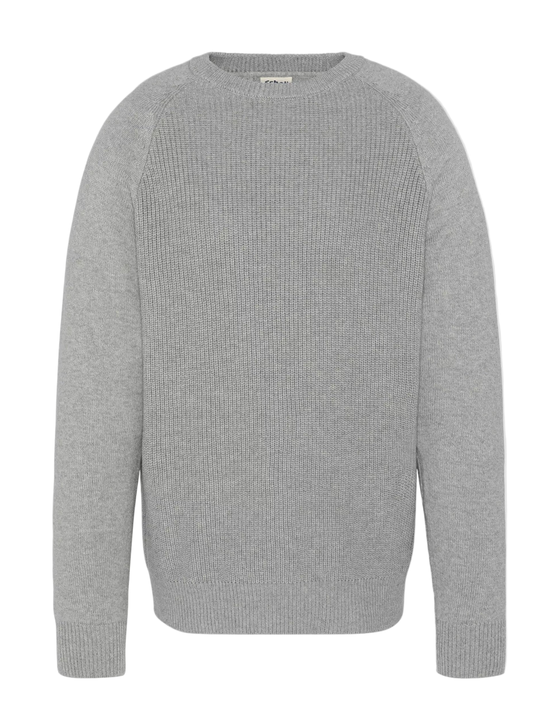 Pull Schott PLALI2 Gris col rond – vue de face