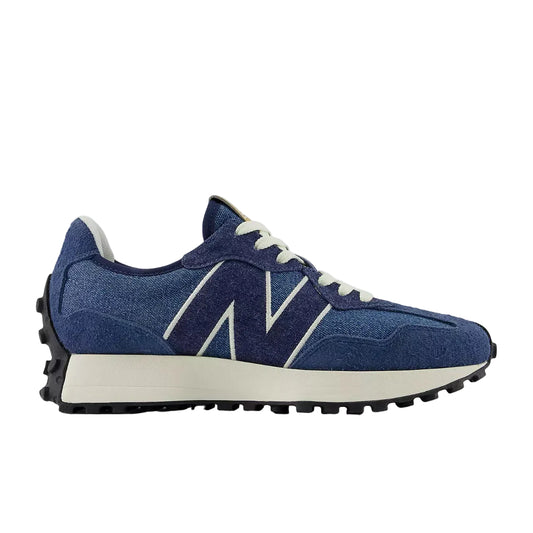 Sneakers New Balance 327 femme denim heron blue angora vue de profil