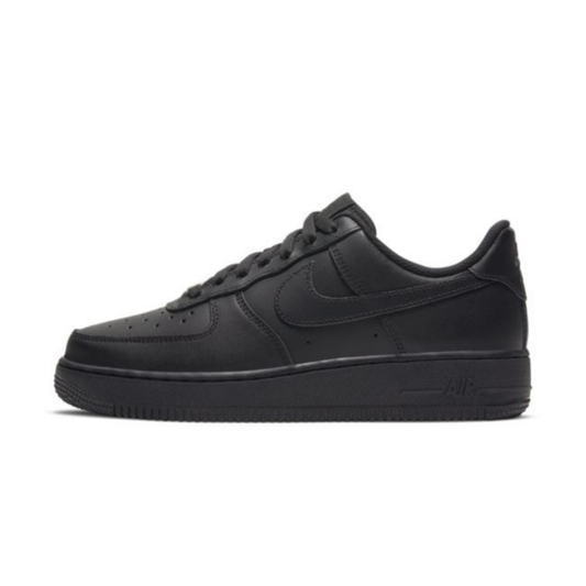 sneakers nike air force 1 07 femme triple black profil