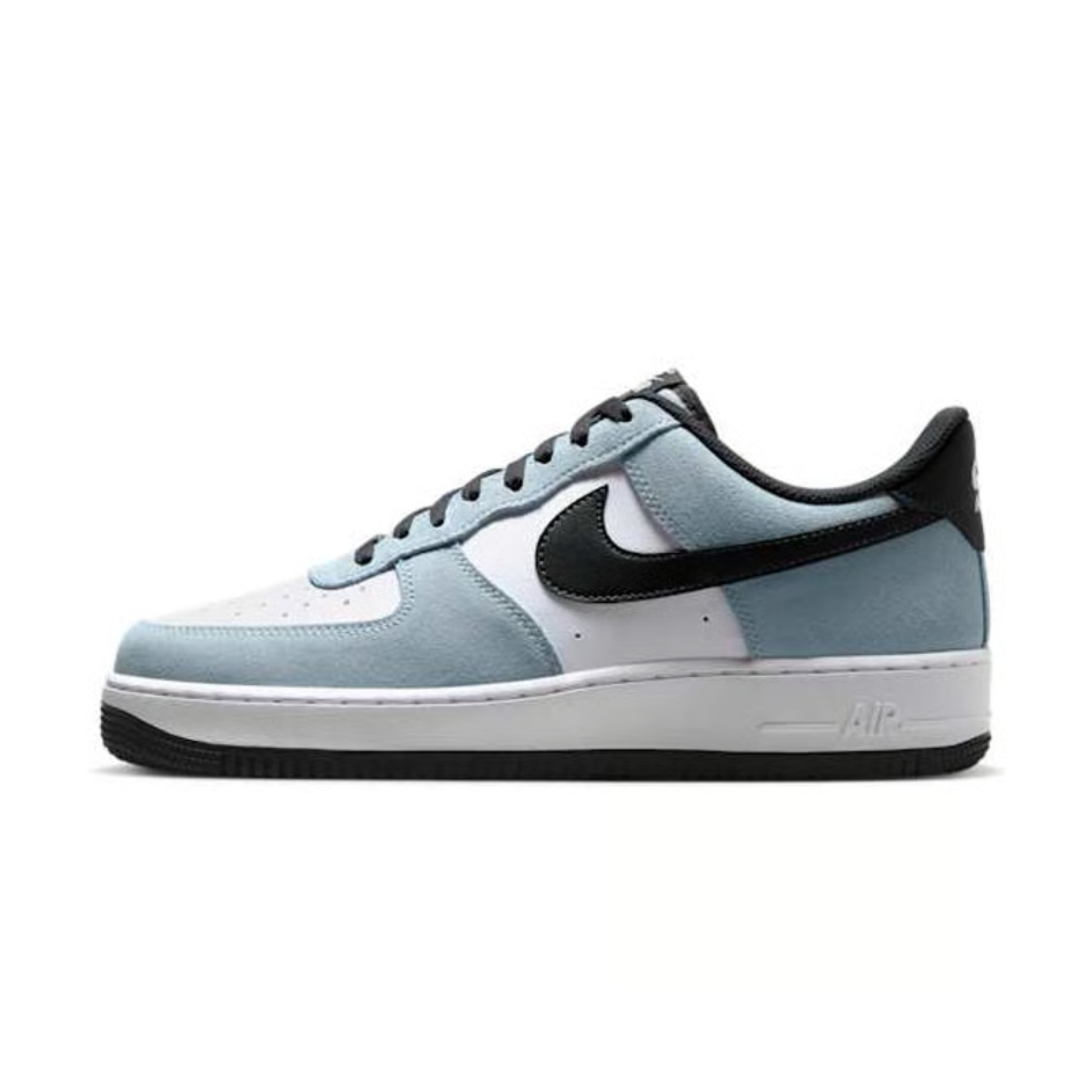 sneakers nike air force 1 low lv8 light armory blue white profil