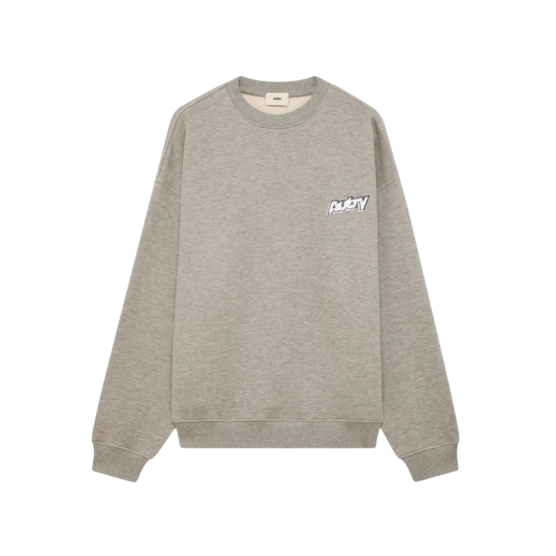 sweatshirt autry unisexe gris double logo