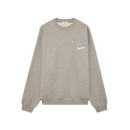 sweatshirt autry unisexe gris double logo