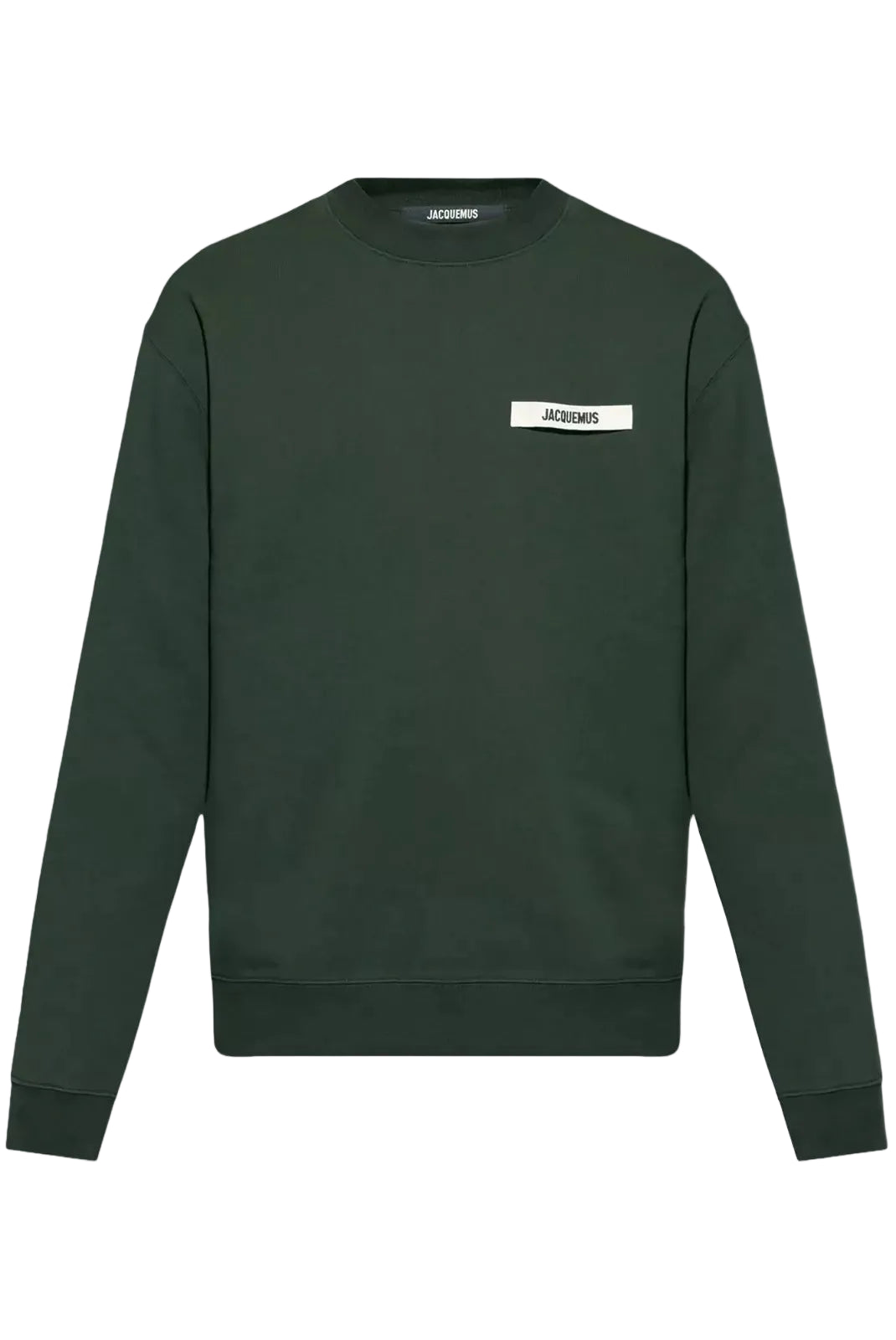sweatshirt Jacquemus gros grain homme vert foncé face