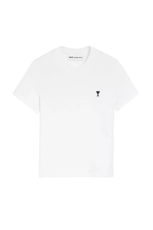 t shirt ami paris homme blanc vue face
