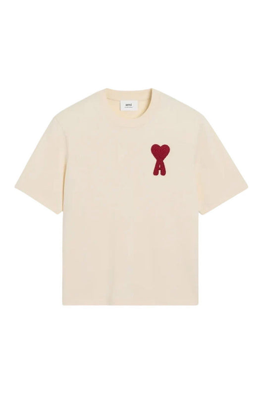 t shirt ami paris homme patch coeur rouge