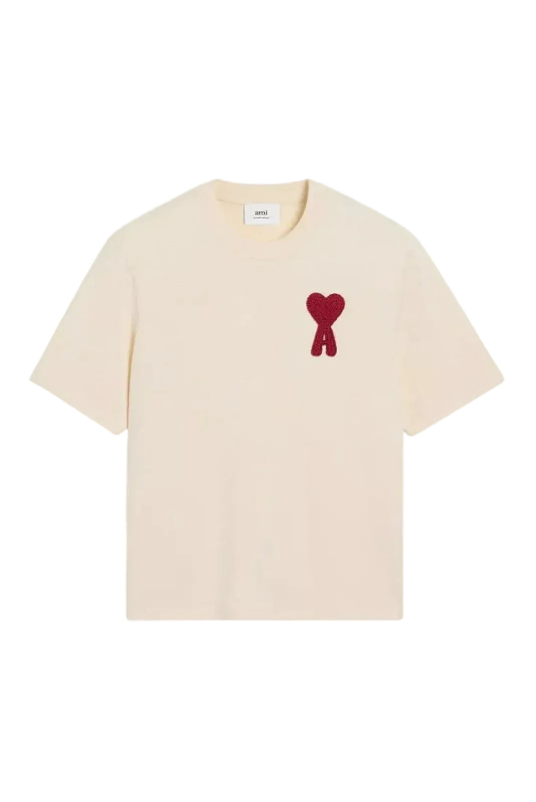 t shirt ami paris homme patch coeur rouge