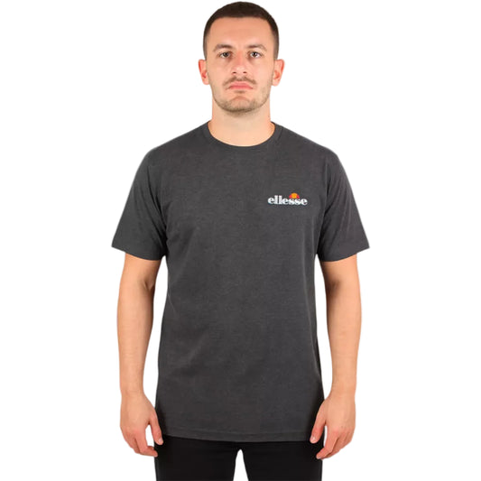 t-shirt Ellesse homme gris foncé logo signature poitrine