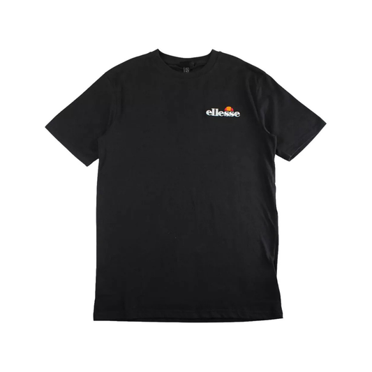 t-shirt ellesse homme noir logo signature vue avant