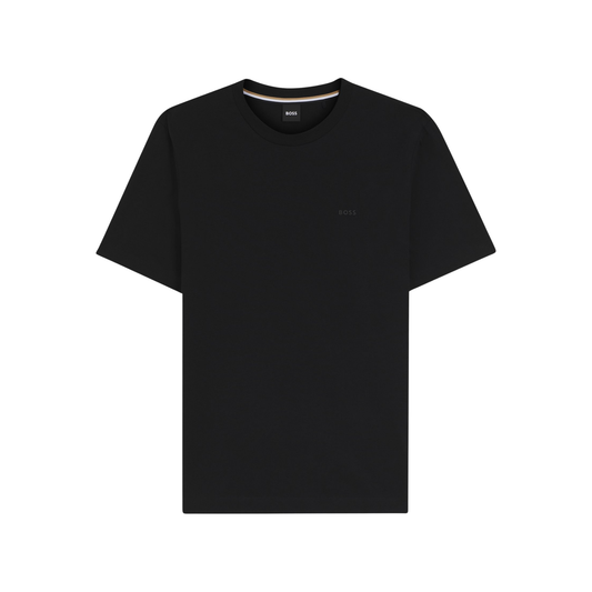 t-shirt hugo boss thompson homme noir vue de face