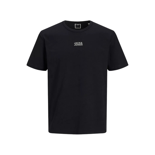 t-shirt jack and jones homme noir mini logo vue avant