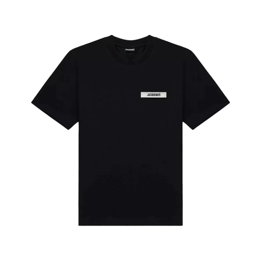 t-shirt jacquemus gros grain homme black ruban logo brodé
