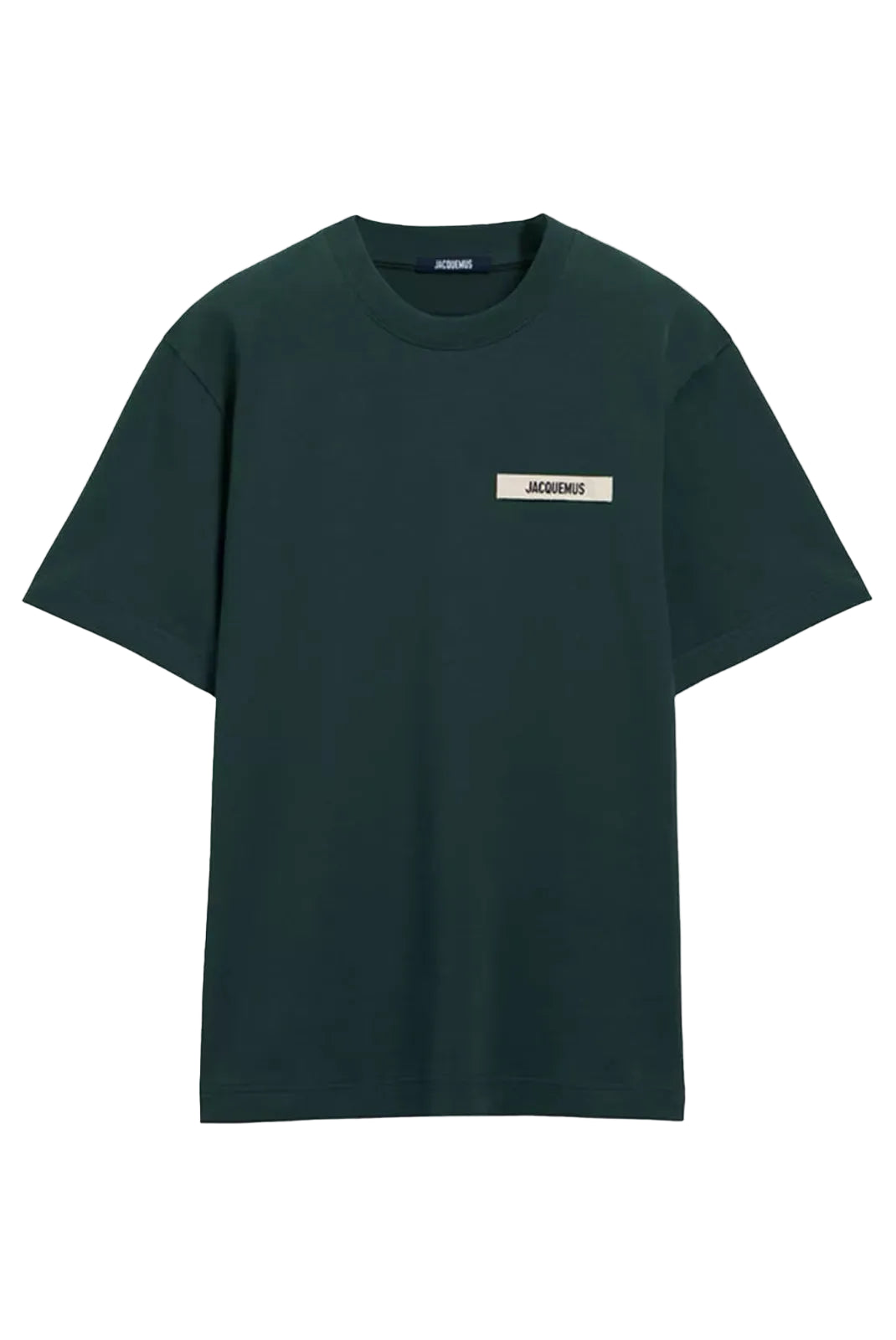 t-shirt Jacquemus gros grain homme vert foncé face