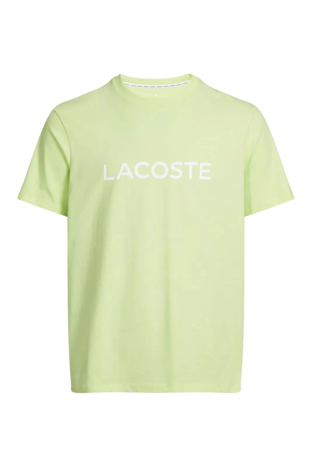 t shirt lacoste homme vert big logo face