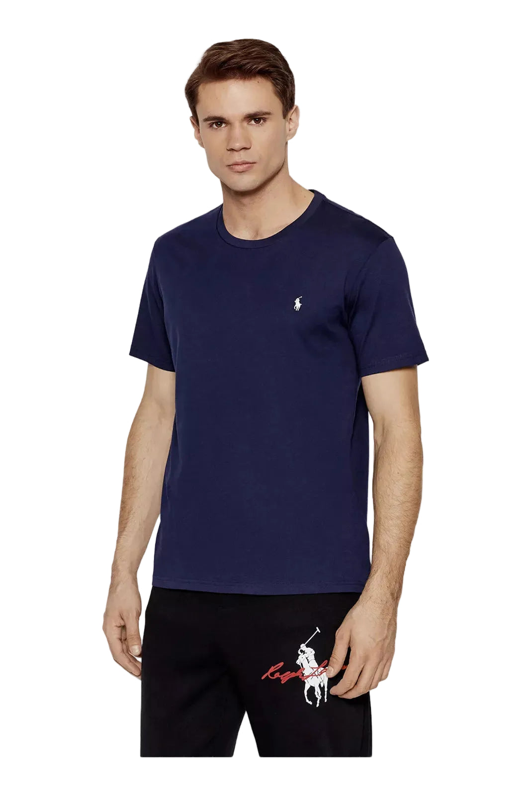 t shirt ralph lauren homme bleu pony brode