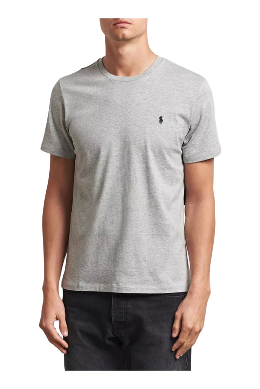 t shirt ralph lauren homme gris pony brode