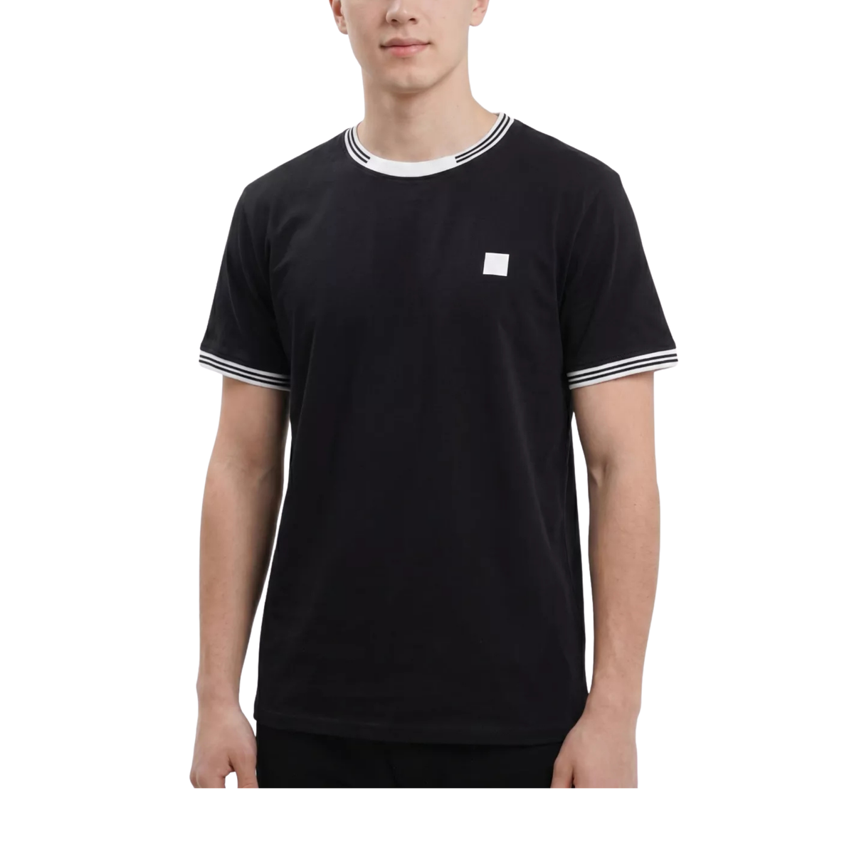t-shirt redskins homme black noir logo vertical