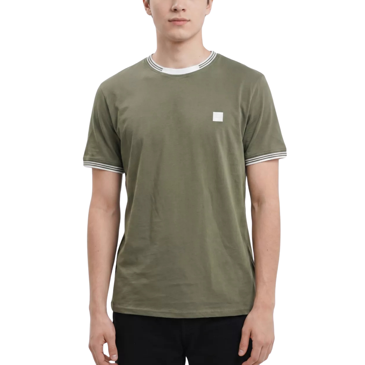 t-shirt redskins homme kaki logo vertical
