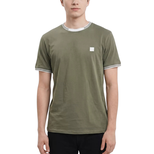 t-shirt redskins homme kaki logo vertical