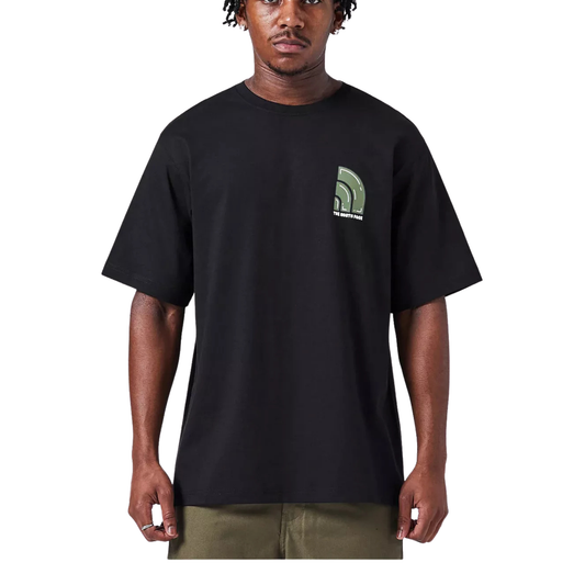 t-shirt the north face homme noir logo bubble vue avant