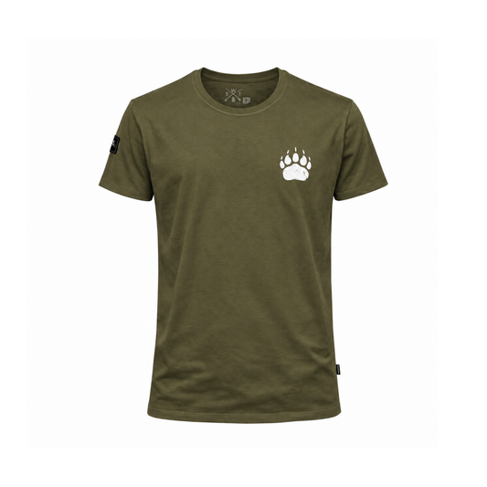 t-shirt watts budy homme kaki vue face