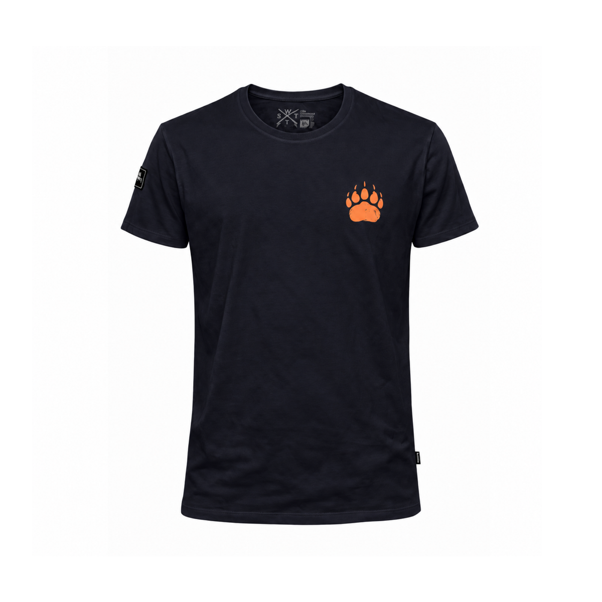 t-shirt watts budy homme noir vue face