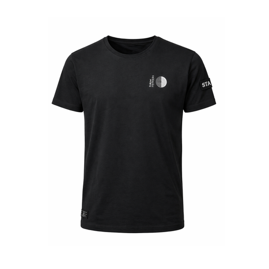 t-shirt watts tracks homme noir vue face