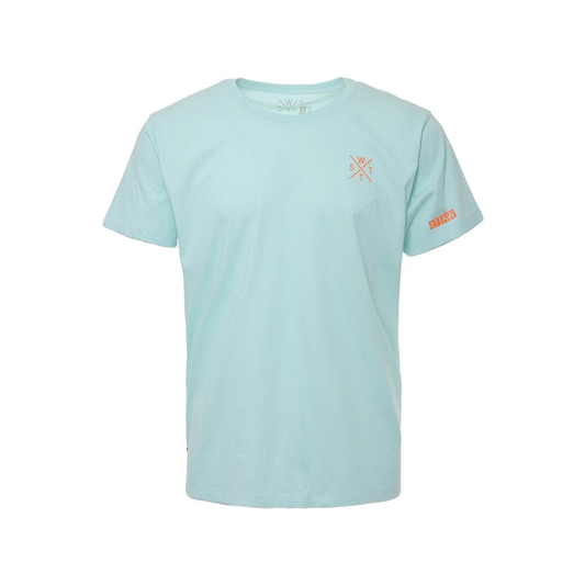 t-shirt watts watts01 homme bleu clair vue face