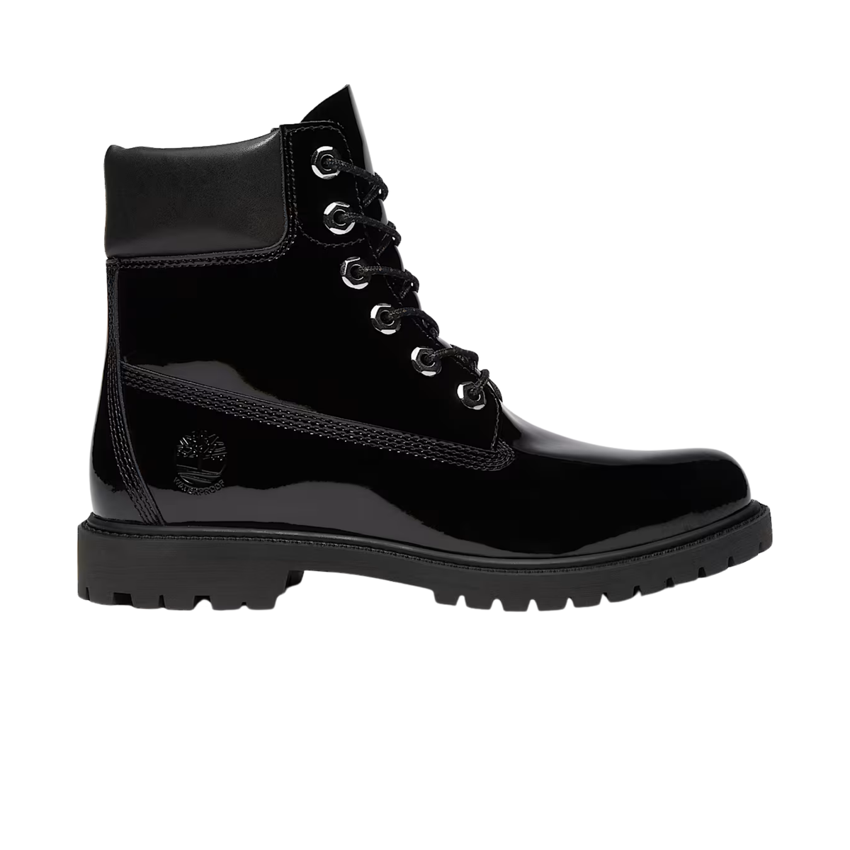 chaussures timberland premium 6 inch boot femme black patent leather profil