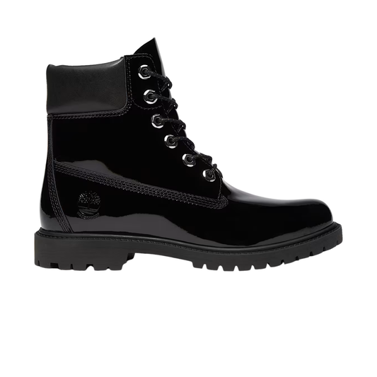 chaussures timberland premium 6 inch boot femme black patent leather profil