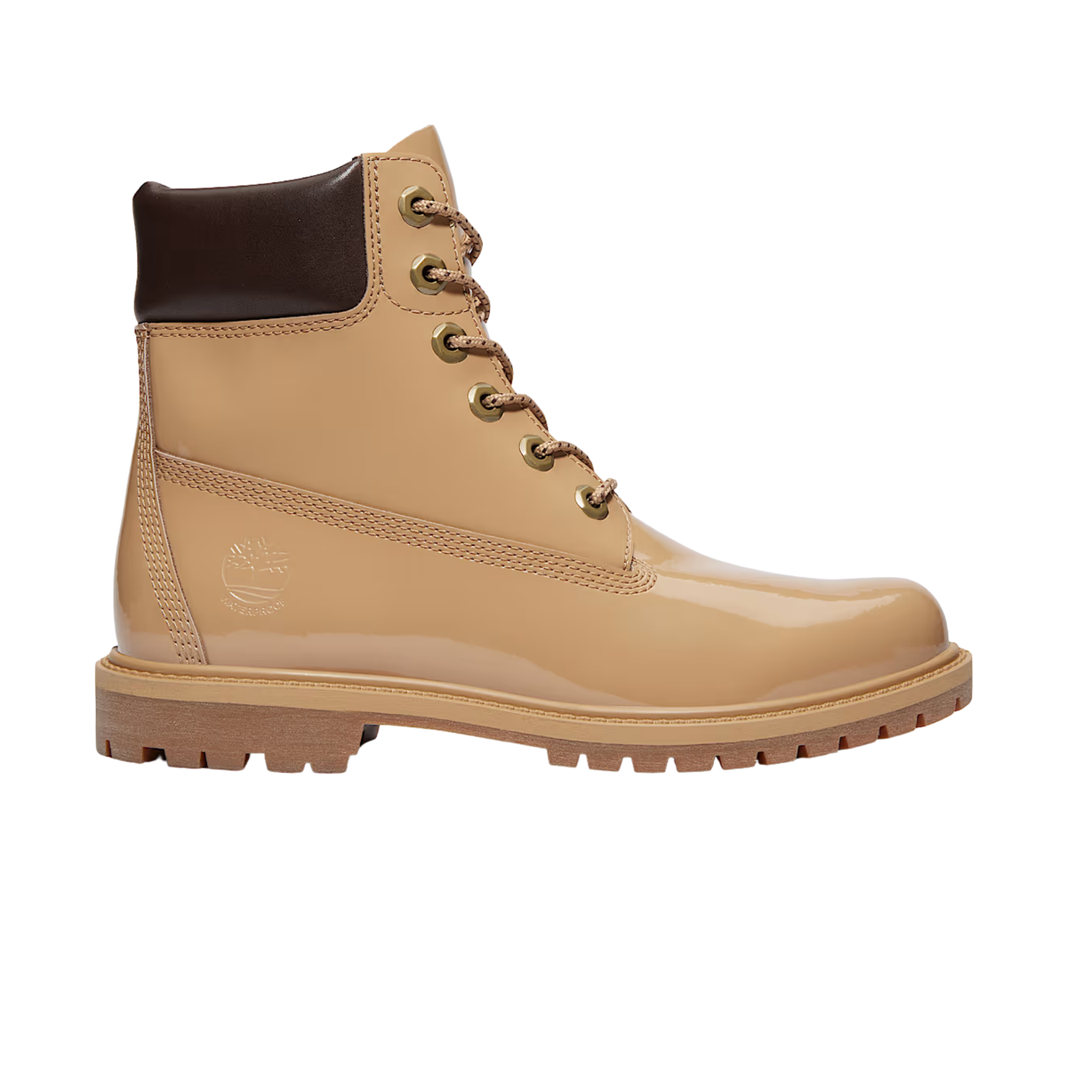 chaussures timberland premium 6 inch boot femme wheat patent leather profil