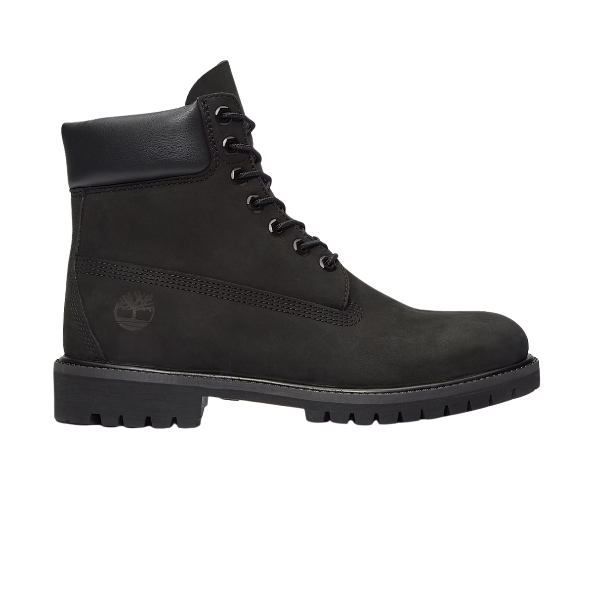 timberland premium 6 inch boot imperméable homme noir vue profil