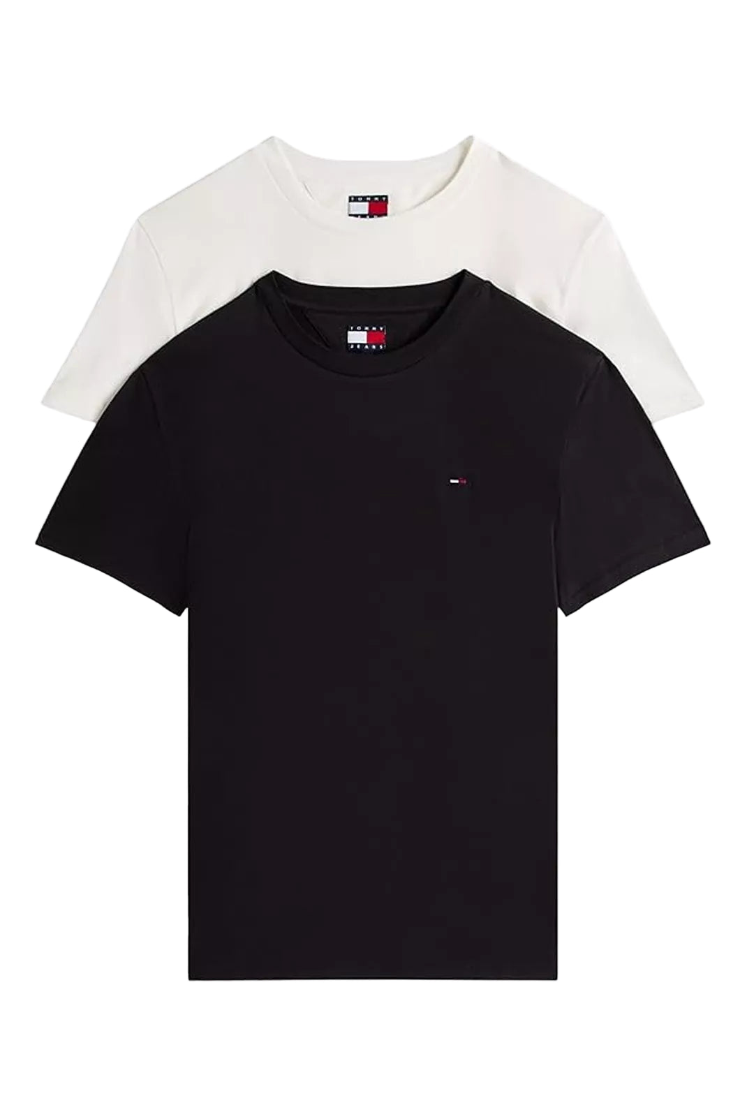 Pack de 2 T-shirts Tommy Jeans Black et Ecru