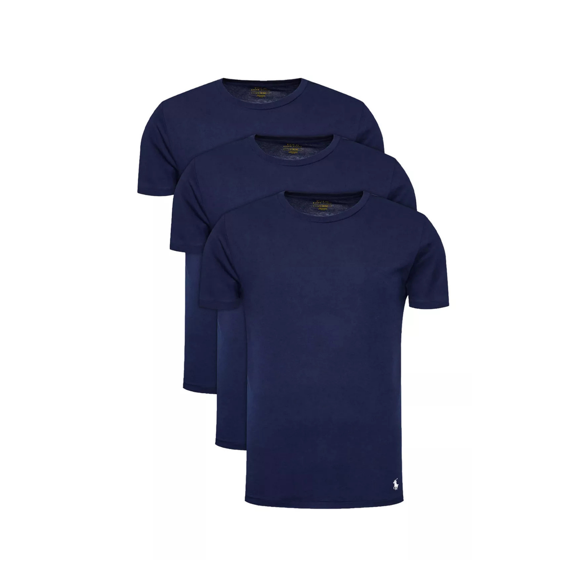 tripack t-shirts ralph lauren homme navy col rond