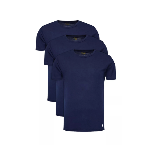 tripack t-shirts ralph lauren homme navy col rond