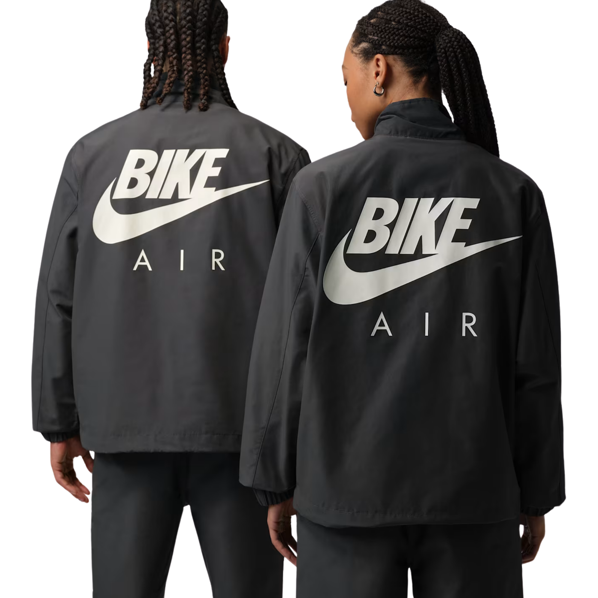 veste jordan bike air nigel sylvester anthracite sail vue arrière avec grand logo nike air