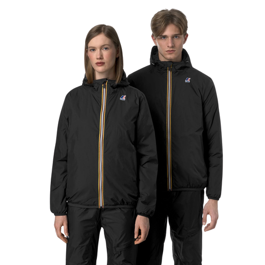 veste k-way le vrai claude 4.0 warm black pure unisexe mi-chaude