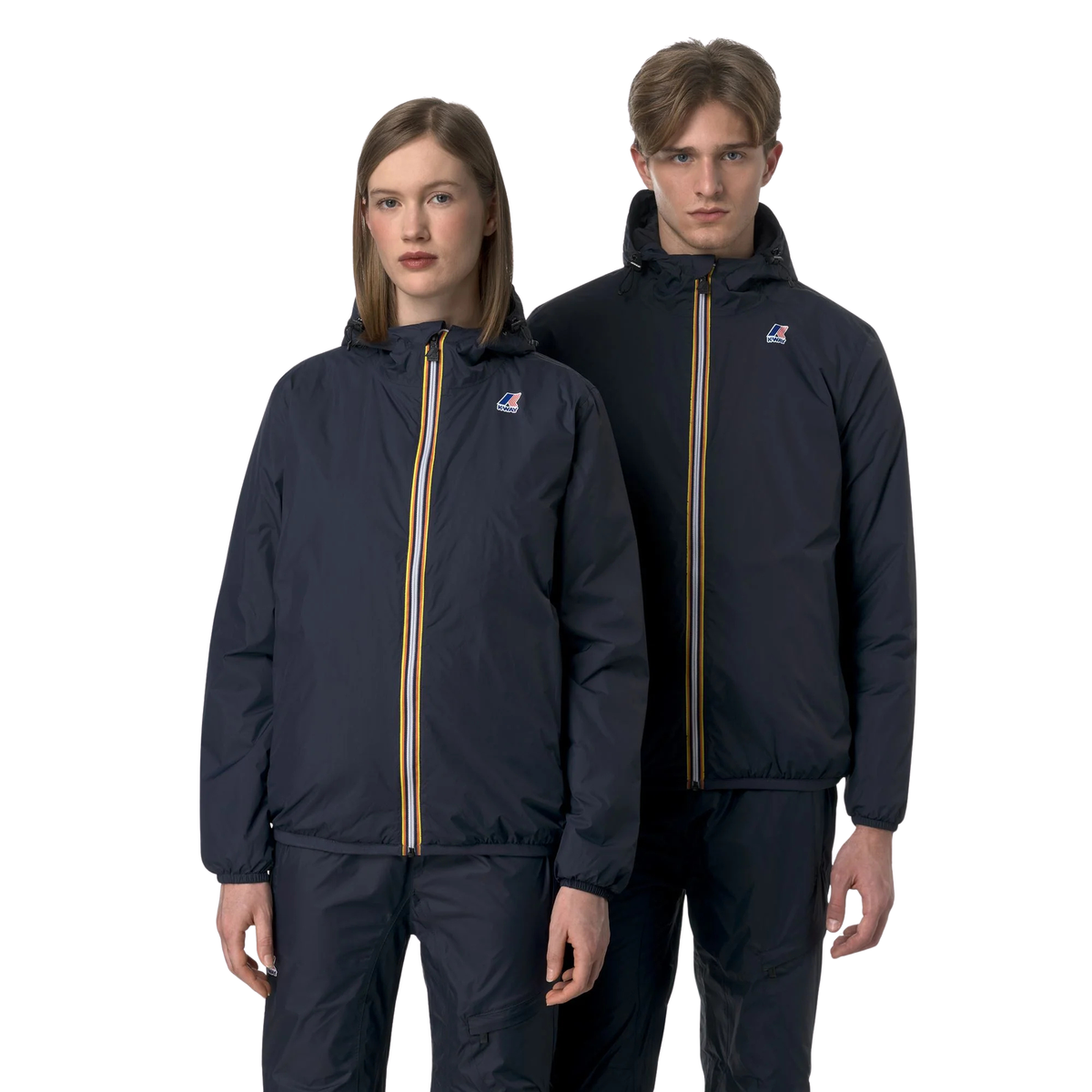 veste k-way le vrai claude 4.0 warm blue depth unisexe mi-chaude