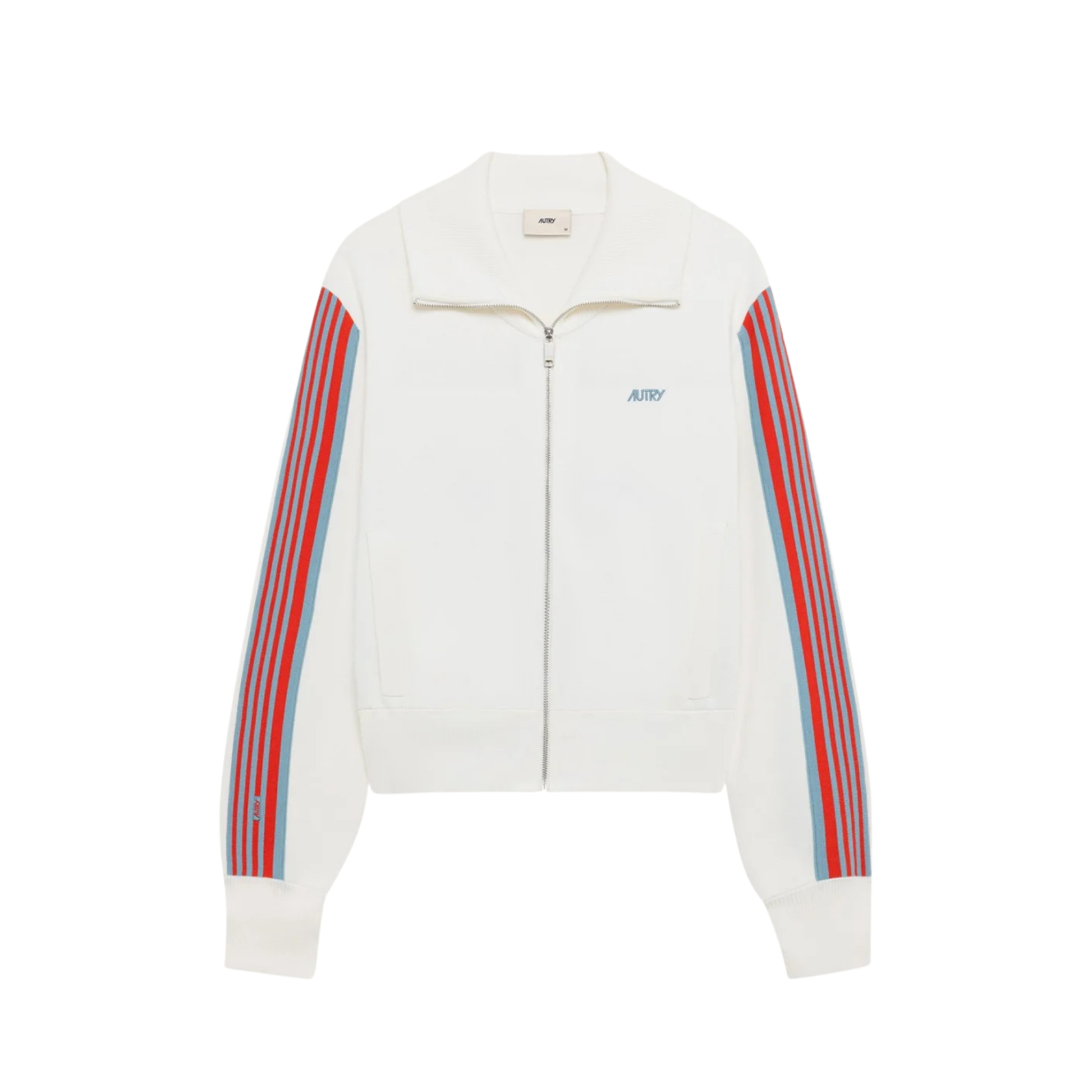 veste zippée autry femme blanche maille de viscose
