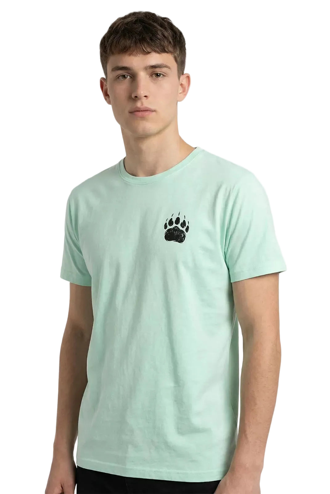 t shirt watts budy soft mint homme porté face
