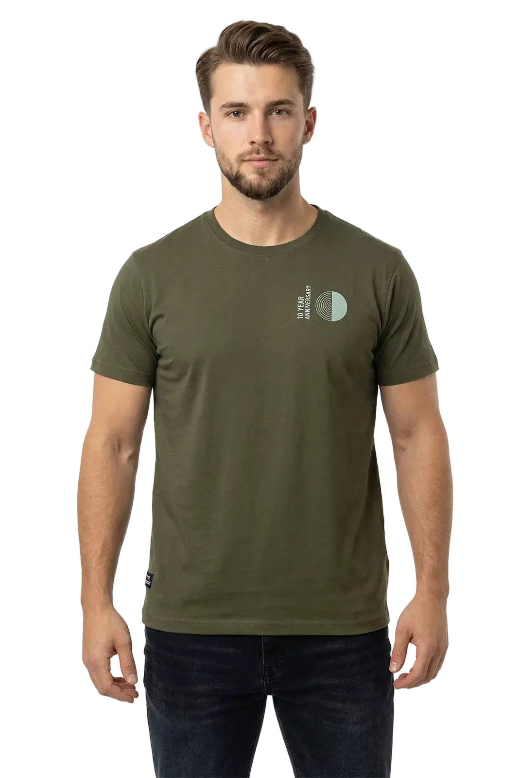 t shirt watts tracks green homme porté face