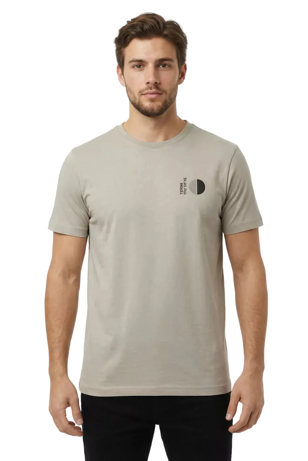 t shirt watts tracks limestone grey homme porté face